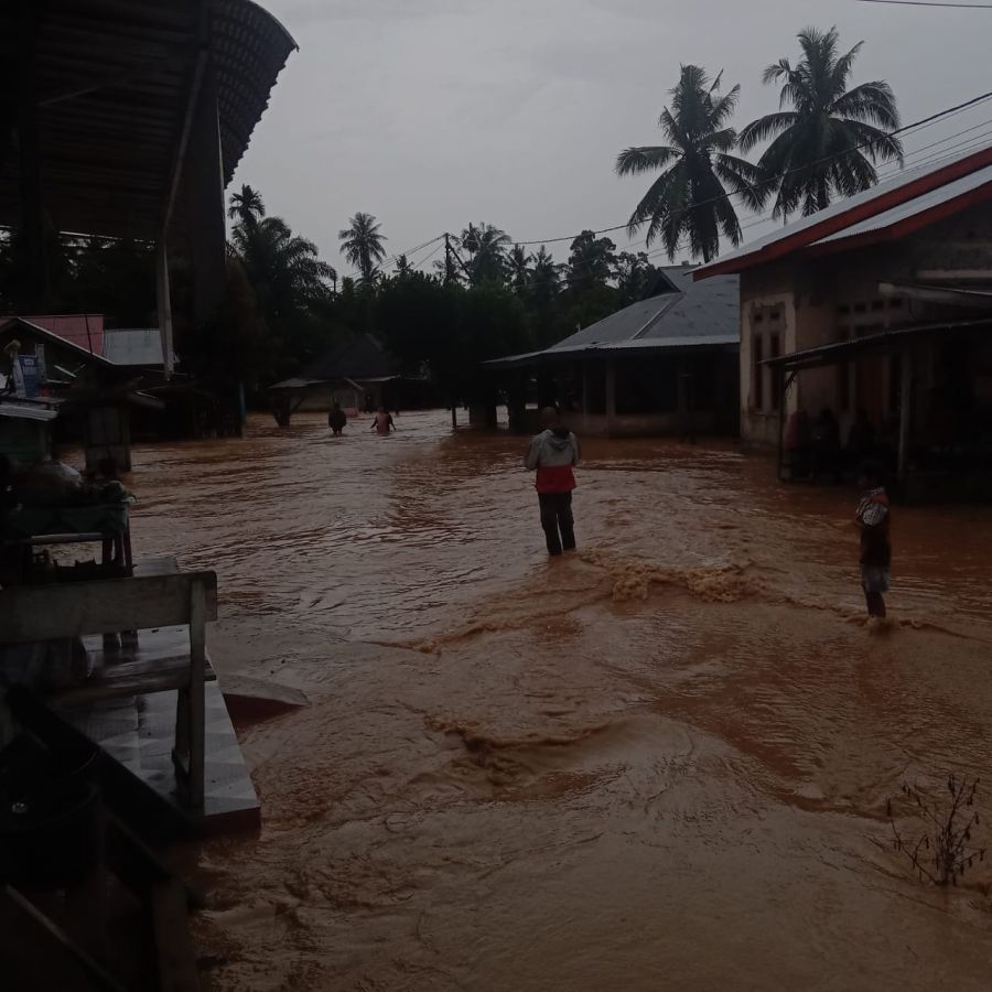 Ratusan Rumah Warga di Pawan - Rohul Dilanda Banjir