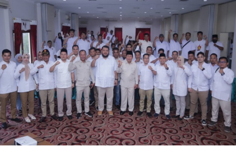 Sukiman Buka Rakorcab DPC Partai Gerindra Rohul