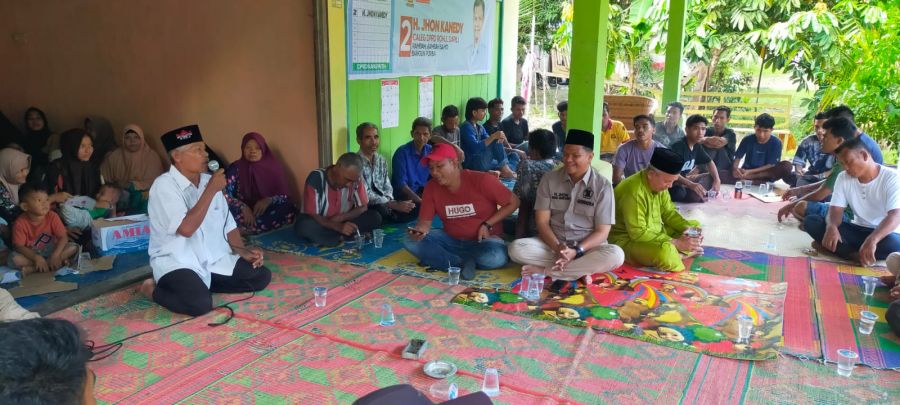Sukses, Kampanye Dialogis H Jhon Kanedy Di Bangun Purba, Ratusan Warga Antusias