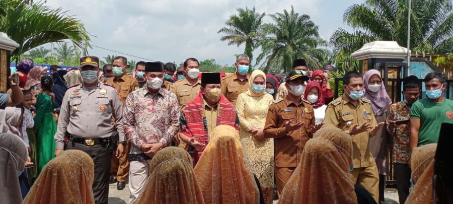 Sukuran Kades Normal Harahap, H .Sukiman Ajak Masyarakat Bersatu Membangun Desa Batang Kumu