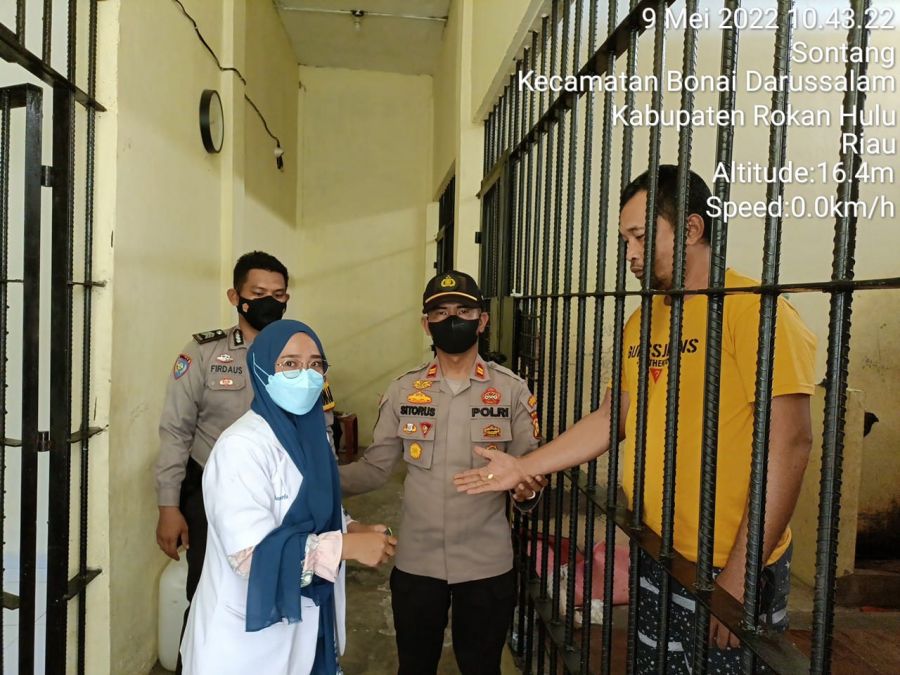 Tahanan Polsek Bonaidarussam Cek Kesehatan