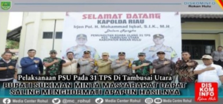 Terkait PSU di 31 TPS di Tambusai Utara, Semua Saling Menghormati