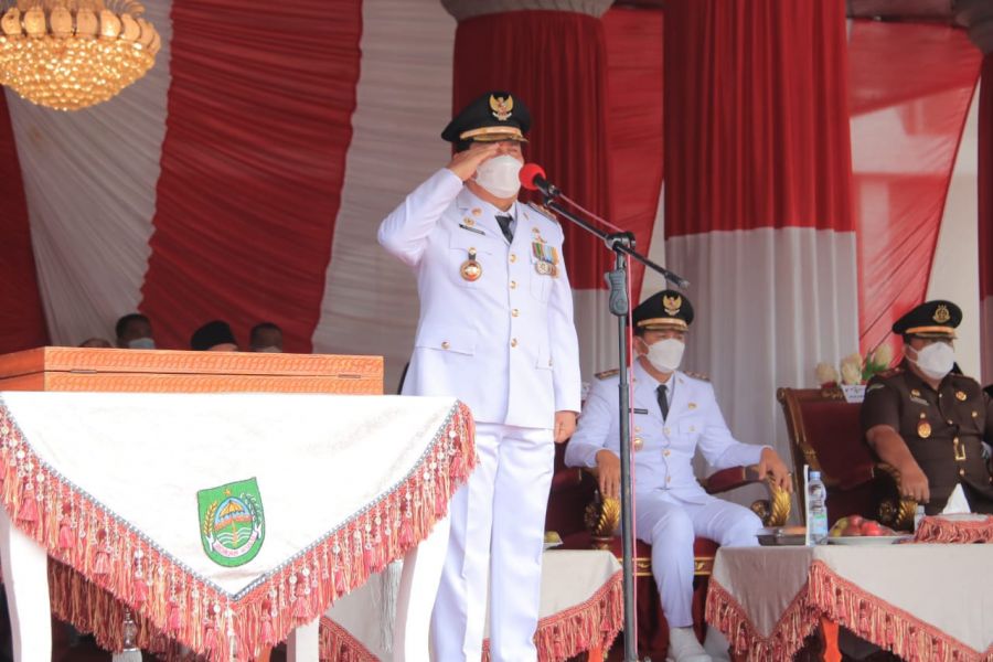 Upacara HUT ke-76 Kemerdekaan Republik Indonesia di Rohul Berlangsung Khidmat