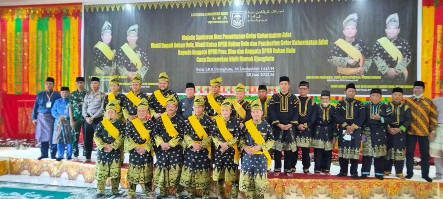 Wabup Rohul dan Anggota DPRD Terima Gelar Kehormatan Adat, Polri Pastikan dan Jamin Rasa Aman