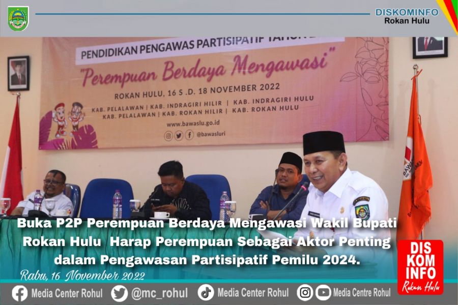 Wabup Rohul Harap Perempuan sebagai Aktor Penting dalam Pengawasan Partisipatif Pemilu 2024