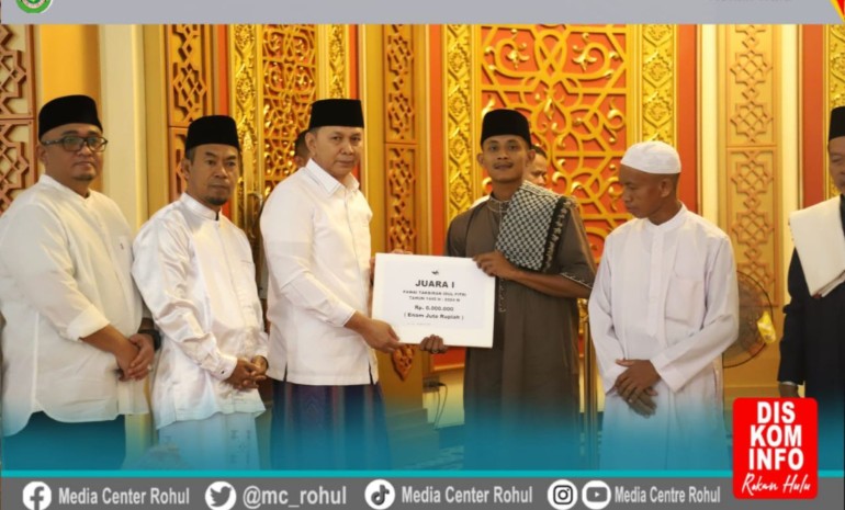 Wabup Rohul Laksanakan Shalat idul Fitri 1445 H di Islamic Center