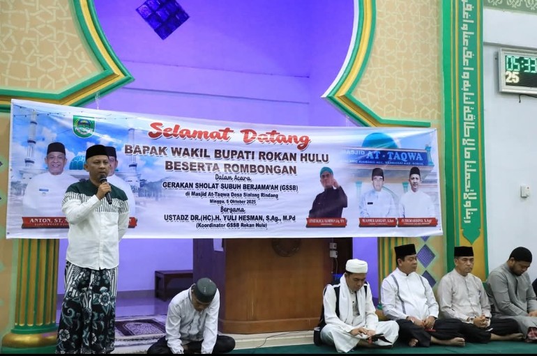 Wabup Syafaruddin Poti Hadiri GSSB Di Sialang Rindang